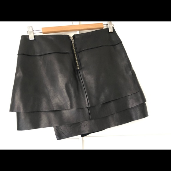 Helmut Lang Leather Mini Skirt - Picture 4 of 5